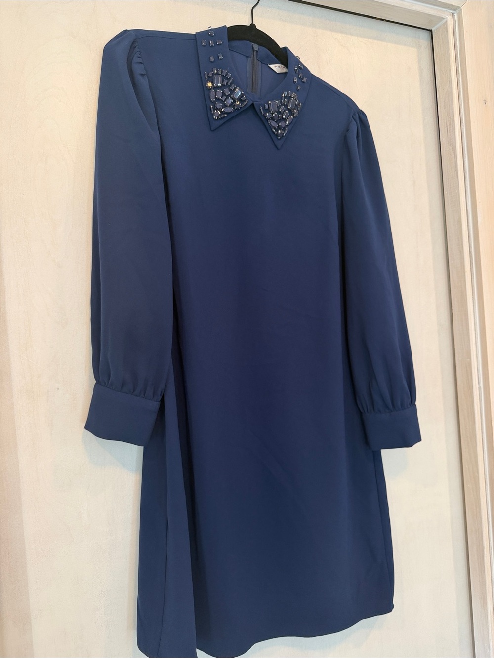Trina Turk Rhinestone Collar Dress Size 8